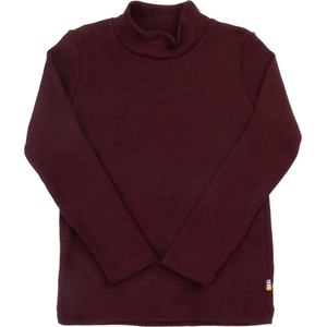 Joha Детски вълнен пуловер Joha Kid's Wool Blouse with Neck Merino base layer - Burgundy - размер 150 (704-6199-0119)