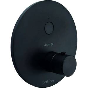 PAFFONI Compact Box - Термостатична душ-батерия за вграждане, матово черна CPT013NO (CPT013NO)