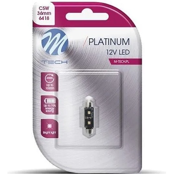 m-tech LED LB813W-01B C5W 36mm 2xHP White M-TECH крушка (LB813W-01B)