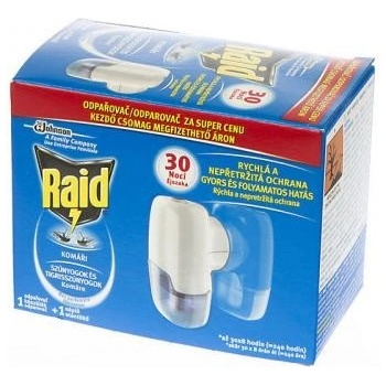 Raid elektrický tekutý strojček + náhradná náplň 30 nocí