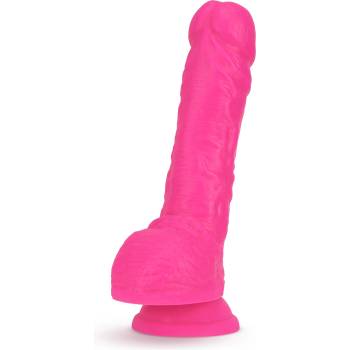 Image 1 of Blush Novelties Neo 9 Inch Dual Density Dildo Neon Pink