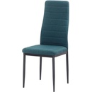 Kondela Coleta Nova smaragdová látka / černý kov