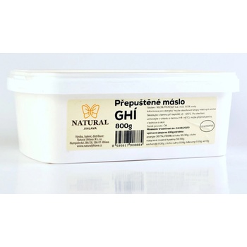 Natural Jihlava Ghee/Ghí Prepustené maslo 800 g