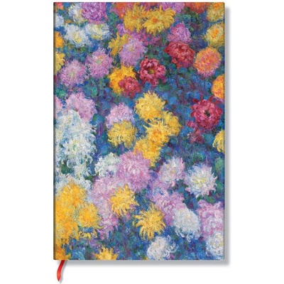 Paperblanks Тефтер Monet Chrysanthemums, Mini, широки редове (1570180956)