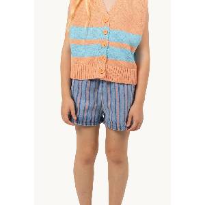 Tinycottons Детски памучен къс панталон STRIPES MULTICOLOR SHORT (SS25.239)