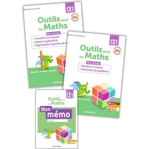 Outils pour les Maths CE1 - 2 fichiers (Nombre et calculs & Géométrie) + Mémo | Besset, Guerin (ISBN: 9782210511958)