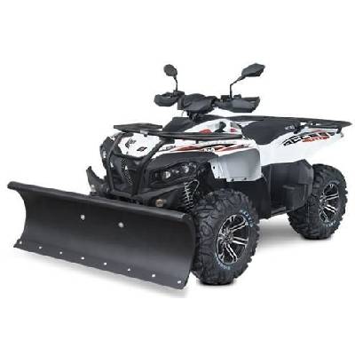 Plastová radlice na sníh pro čtyřkolky a UTV - SHARK - 152cm, černá včetně montážní sady 31313-152-BL