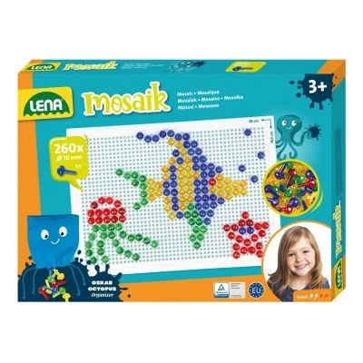 Mozaika klobouček 1cm krystal 260ks v krabici 33x24x3,5cm
