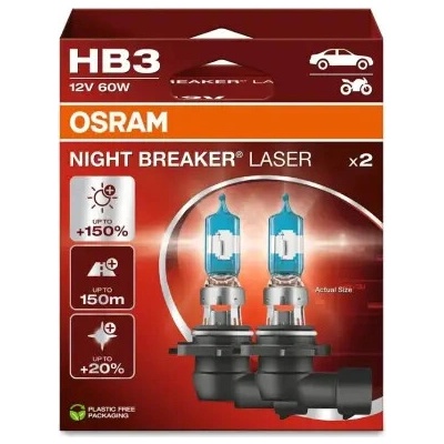 Osram Night Breaker Laser HB3 P20d 12V 60W 9005NL-2HB