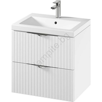 Cersanit S801-545 - Стенен шкаф за баня с мивка TIRSO 60x45 см, бял (CS0202)