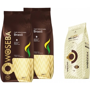 WOSEBA Cafe Brasil кафе на зърна 2 кг + подарък Gusto Delicato кафе на зърна