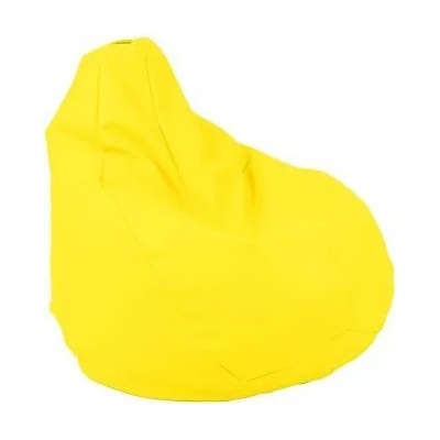 PUFRELAX Пуф круша за деца 4-14 г. , 160л. Nirvana Light - Teteron Yellow Quince, За открито, Перящ се калъф, Пълнеж от Полистиролни перли (PUF-G-NL-TEX-YLQ)