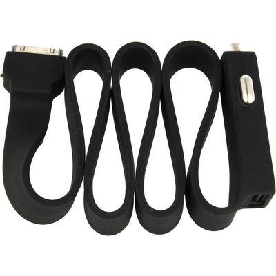 TYLT Зарядно за кола с вграден кабел и USB изход за iPhone 4/4S, iPhone 3G/3GS, iPhone, iPad с док конектор - Tylt Car Charger for Apple 30-Pin (674563)