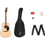 Fender Комплект акустична китара, калъф, струни, колан и перца Fender California Standard Redondo Pack