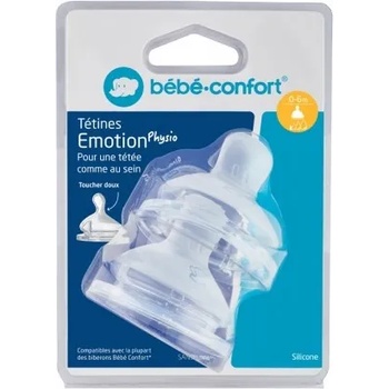 Bebeconfort Силиконови резервни биберони Bebe Confort - Perfect Sense, 2 броя, р-р S, 0-6м (3102201000)