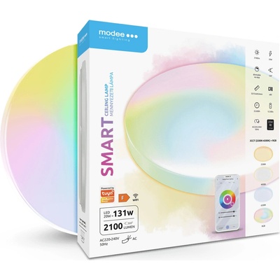 Modee LED SMART (Tuya Wi-Fi) kruhové stropní svítidlo 20W 120° RGB 2100 lm (MSL-CL20WRGB)