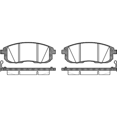 Sada brzdových platničiek kotúčovej brzdy REMSA 0293.14