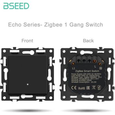 BSEED Smart Zigbee svetelný vypínač - Echo Click Čierna 1