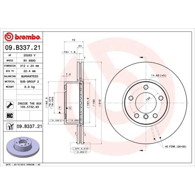 BREMBO 09.B337.21