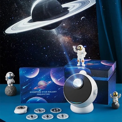 Projektor galaxie se simulací padající hvězdy | Domácí planetárium - 12 kazet – Zboží Dáma