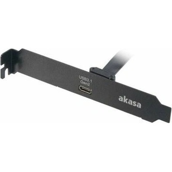 AKASA - USB 3.1 gen 2 Typ C PCI záslepka AK-CBUB37-50BK