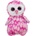 Амек Тойс Плюшена играчка Амек Тойс - Сова, розова, 25 cm (040626-3)