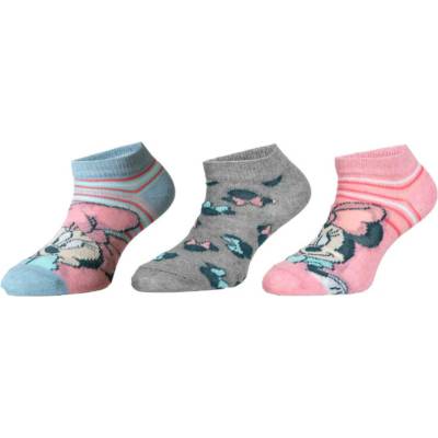 Trenýrkárna Комплект от три - детски чорапи Minnie многоцветни (38614/grey) Trenýrkárna | Rozov Mnogotsveten | Момчешки | 27-30