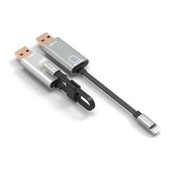 PremiumCord Lightning nabíjací a synchr. kábel, 8pin - USB s čítačkou kariet, 15cm