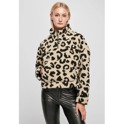 Urban Classics Дамско пухкав суичър цветен десен Urban Classics Ladies TroyerUB-TB5450-04251 - Черен, размер XXL