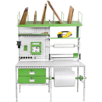 Baliaci stôl Servisbal 2000x800x750-950 mm, 2x zásuvka