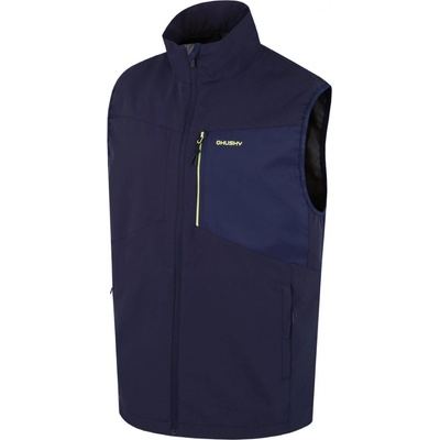 Husky Pánska softshell vesta Salien M dk. blue