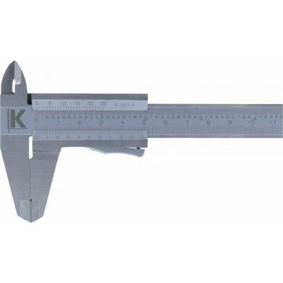 KMITEX Posuvné měřítko s hloubkoměrem a vnitřním měřením aretace tlačítkem 150/0,05mm+inch KM6000_4