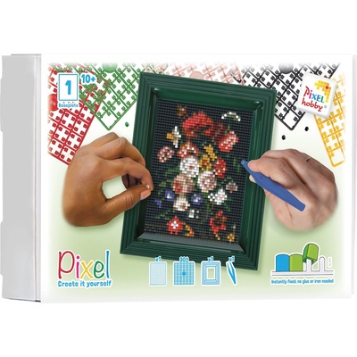 Мозайка с рамка и пиксели Classic, Pixelhobby - Цветя на Ян Давидс де Хем (31503)
