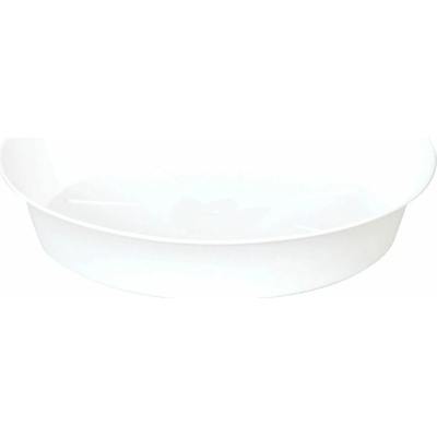 Plastia miska Tulipán - bílá 24 cm