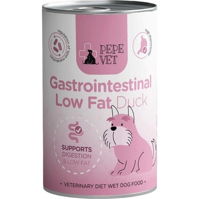 Pepe Vet Gastrointestinal Low Fat Duck 400 g