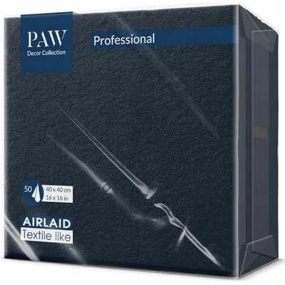 PAW AIRLAID Ubrousky Monocolor černá 645488 40x40cm