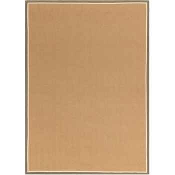 Asiatic Carpets Двустранен ръчно изработен ютен килим в цвят каки/в естествен цвят 240x340 cm Bordo Herringbone Khaki - Asiatic Carpets (BORD240340HKHA)