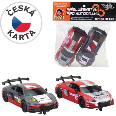 MaDe Náhradné autíčka k autodráhe AUDI - 2 ks