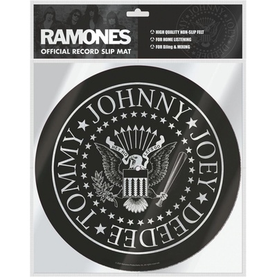 CurePink Podložka na talíř gramofonu The Ramones: Traffic průměr 30,5 cm GP85881 – Sleviste.cz