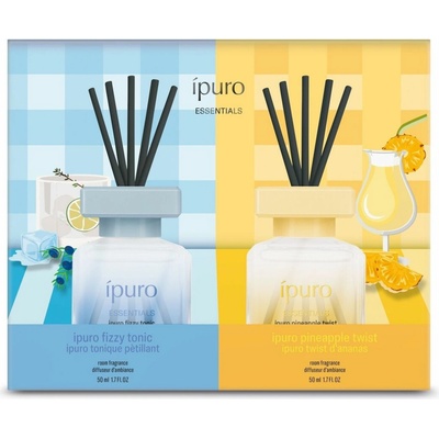 ipuro Essentials Garden Party ipuro Garden Party Pineapple Twist aróma difuzér s náplňou 50 ml + Garden Party Fizzy Tonic aróma difuzér s náplňou 50 ml