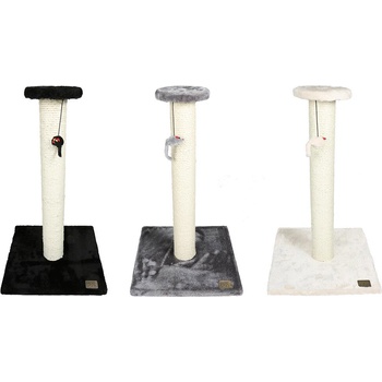 Duvoplus Scratching Tree Classic Stamp - Котешка драскалка от здрав сезал и плюшено покритие , три цвята , 35x35x60 см