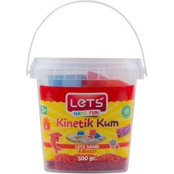 LET'S Кинетичен пясък 500 гр. Let`s L-10161 червен