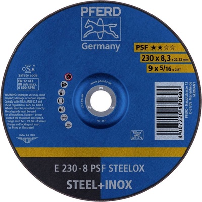 Pferd E 230-8 Brúsny kotúč lomený 230 x 22.23 mm 62023831 10 ks