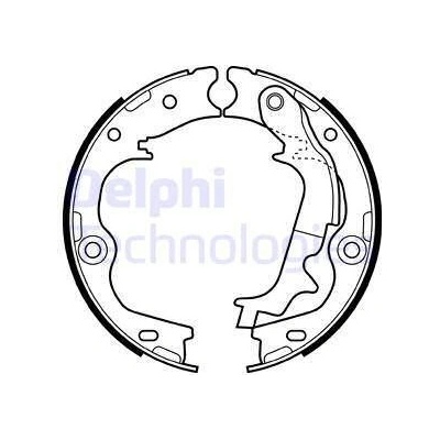 Sada brzd. čeľustí parkov. brzdy DELPHI LS2083