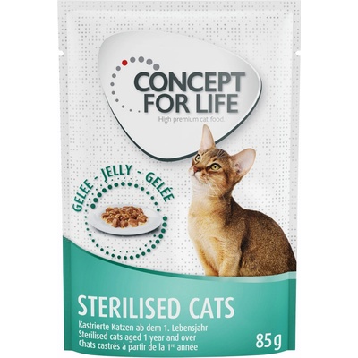 Concept for Life Sterilised Cats losos jelly 12 x 85 g