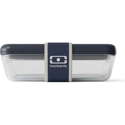 Monbento Skleněný obědový box Pure Pyrex blue natural 600ml