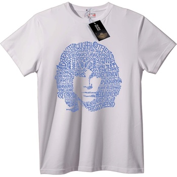 NOONEBRAND Тениска Калиграмен Череп - 3XL, Black