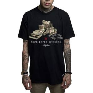 MAFIOSO мъжка тениска mafioso - rock paper scissors - blk - maf050