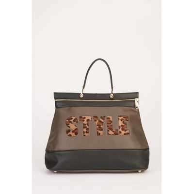 Kabelka Papaya Style šedo-černá