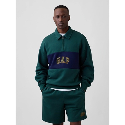 GAP Oversize mikina s logom zelená